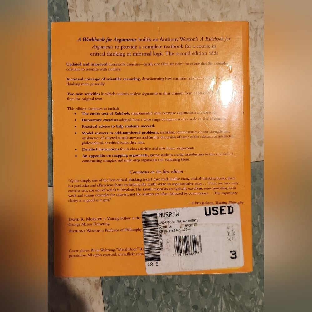 Critical Thinking Textbook - Picture 2 of 2